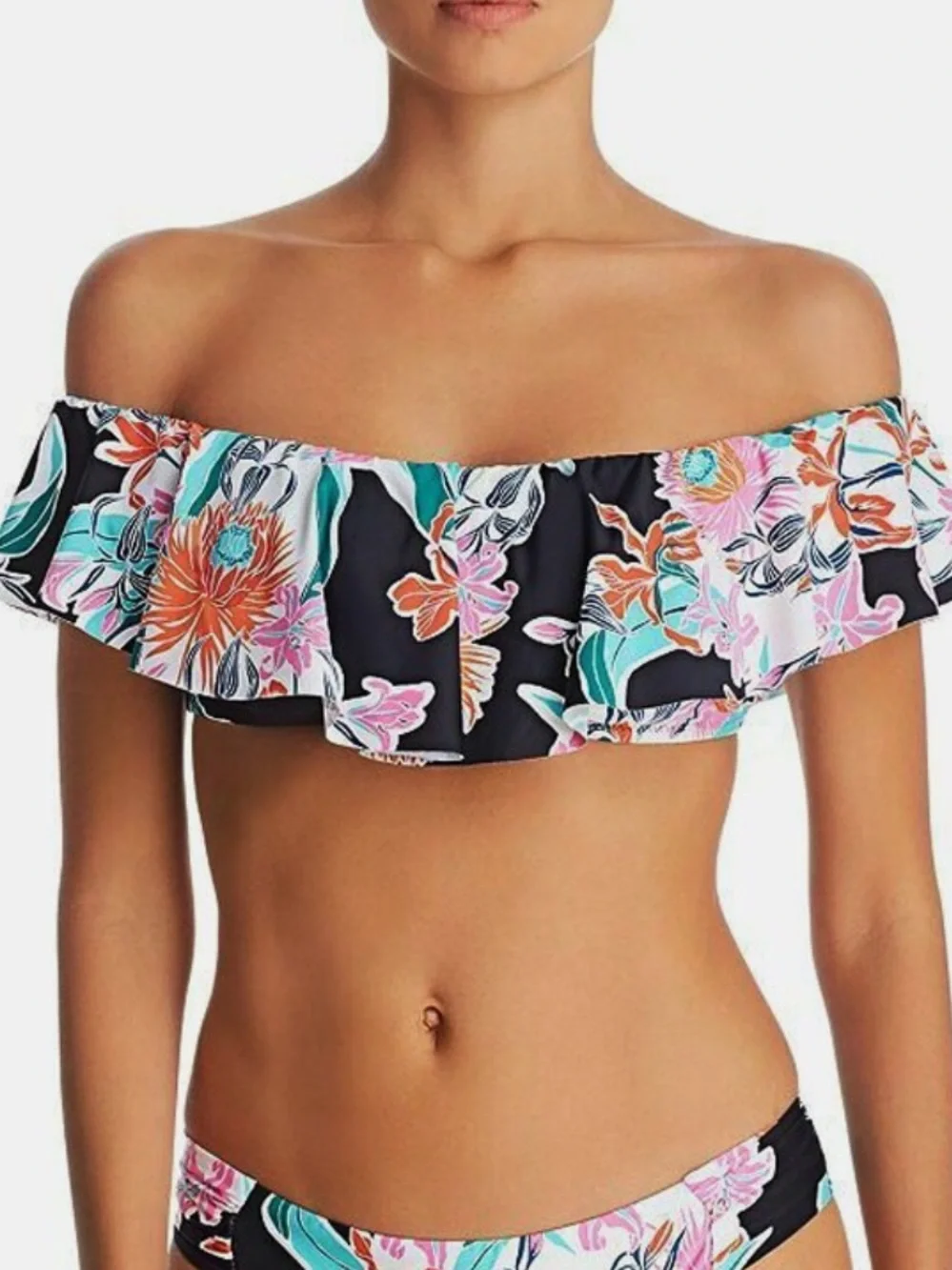 Trina Turk Tropic Wave Off Shoulder Bikini Top 6